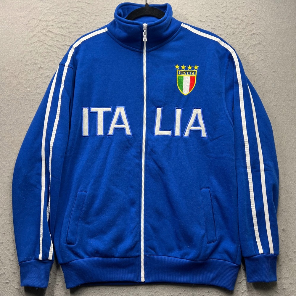 Star Venezia Italia Track Jacket Mens XL Blue Full Zip Soccer Italy 2251